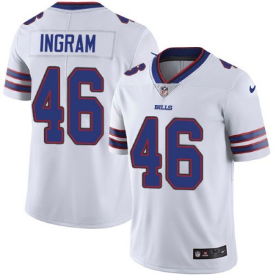 Nike Buffalo Bills #46 Ja'Marcus Ingram White Men's Stitched NFL Vapor Untouchable Limited Jersey